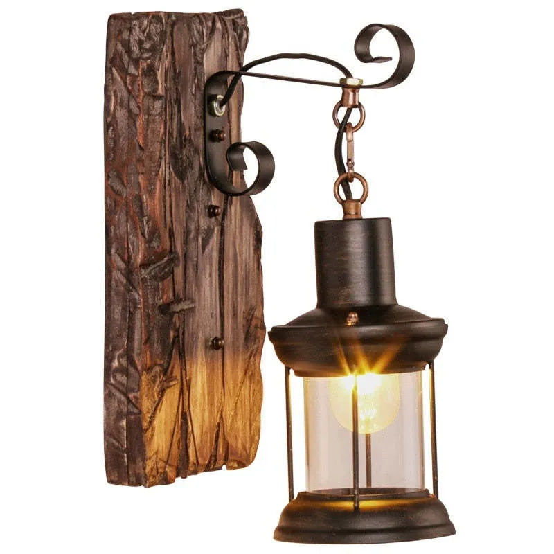 Austin Vintage Lantern Metal Classic Industrial Wall Lamp