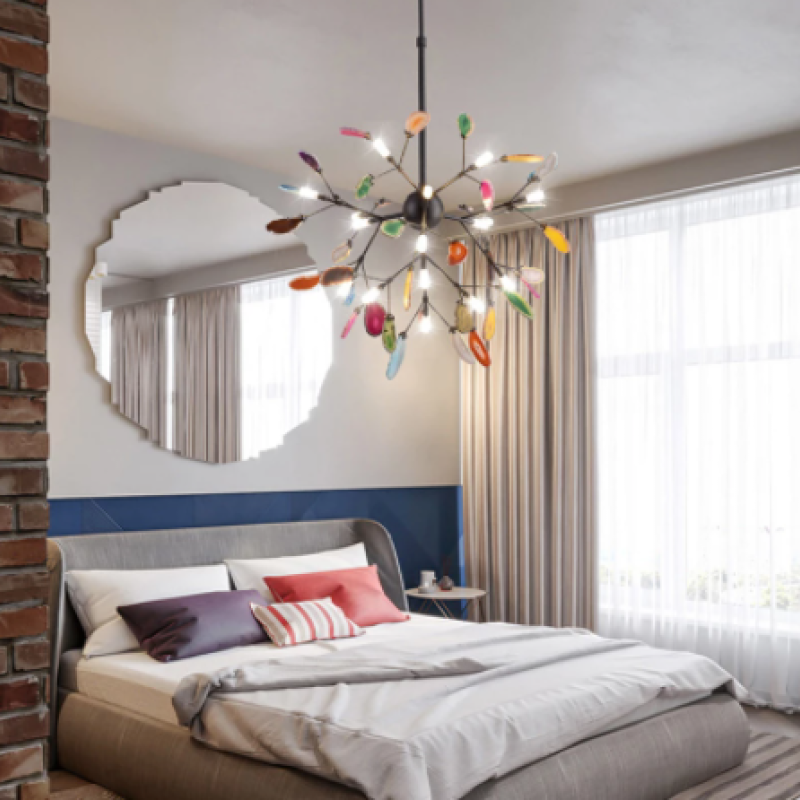 Aria Agate Creative Colourful Chandelier Bedroom/Living Room