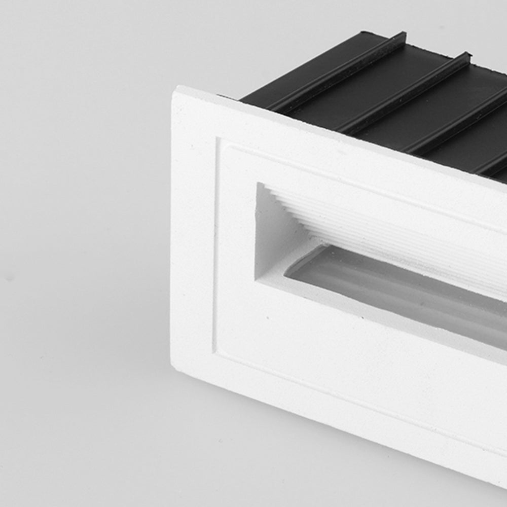 Ray Modern Metal Square Outdoor Deck/Step Light, Black