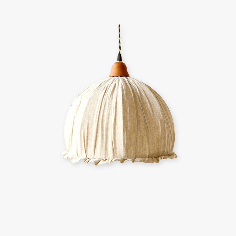Epoch Vintage Pendant Light Beige, Fabric