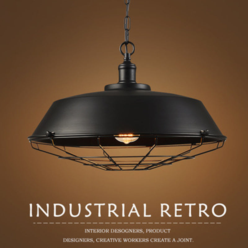 Epoch Rustic Black Industrial Pendant Light Shade, Outdoor/Indoor