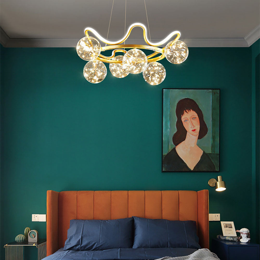 Arisha Nordic Creative Star Pendant Light Metal Living Room/Restaurant