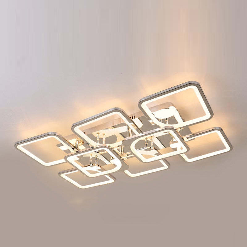 Arisha Modern Square Flush Mount Ceiling Light