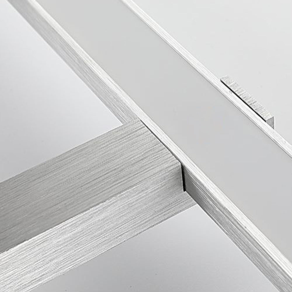 Arisha Nordic Linear Acrylic Mirror Front Wall Lamp, Silver