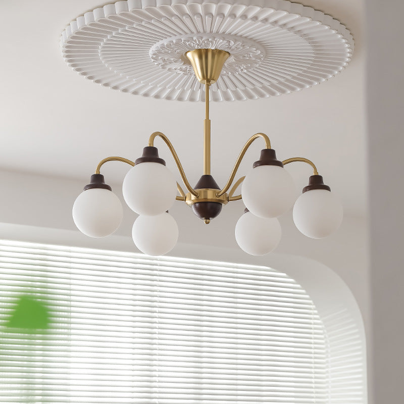 Valentina French LED Chandelier Chrome Gold Living Room/Bedroom