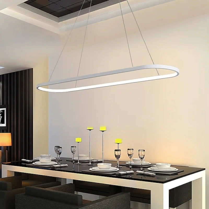 Arisha Minimalist Oval Interior Hanging Pendant Light