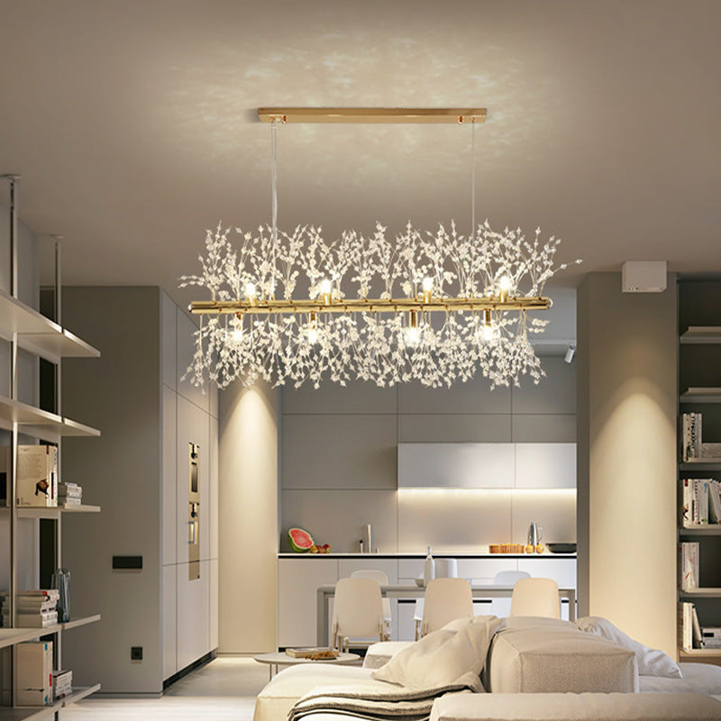 Arisha Creative Art Chandelier Crystal Pendant Light for Dining Room