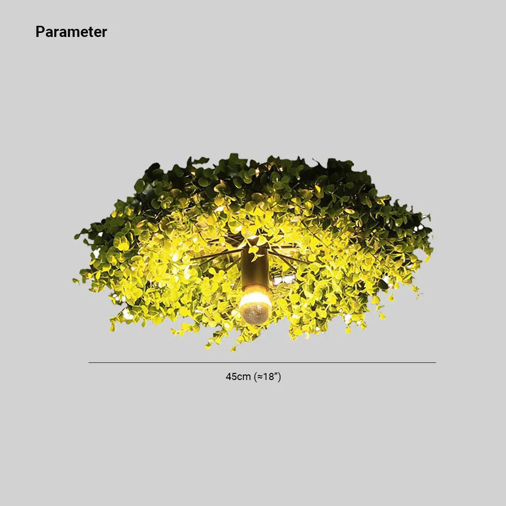 Ritta Modern Plant Flush Mount Ceiling Light