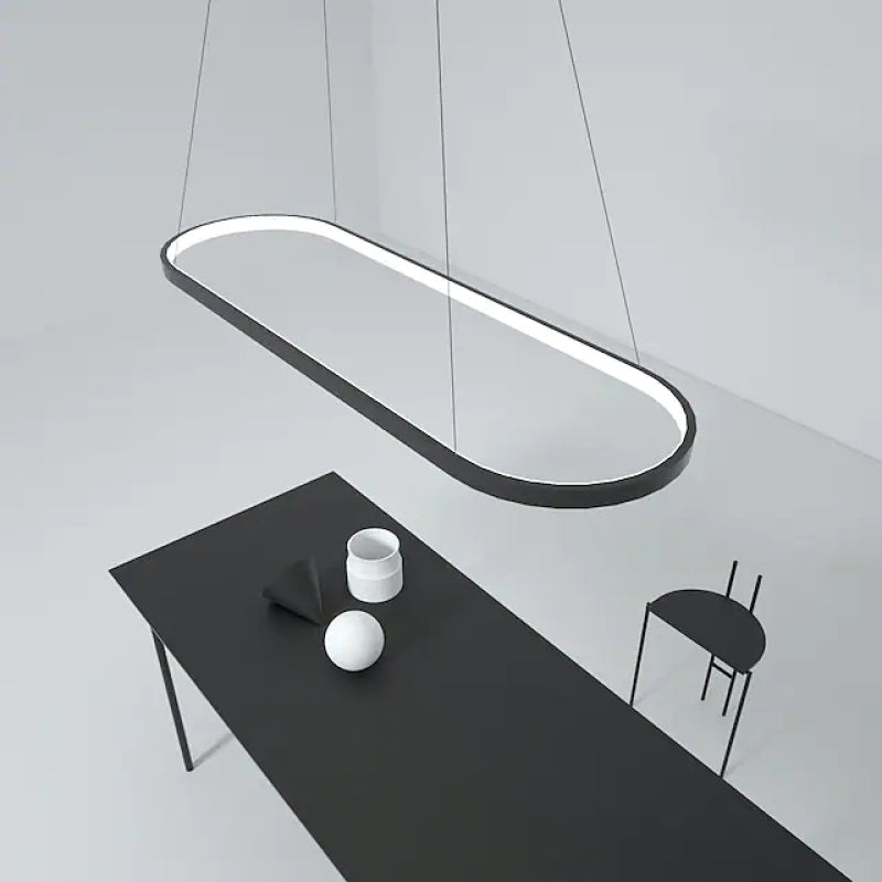 Arisha Minimalist Oval Interior Hanging Pendant Light