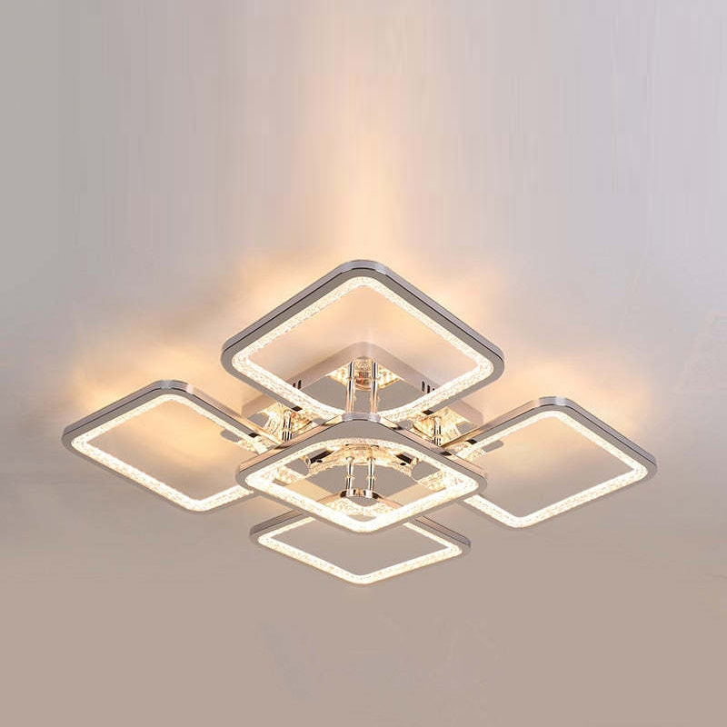 Arisha Modern Square Flush Mount Ceiling Light