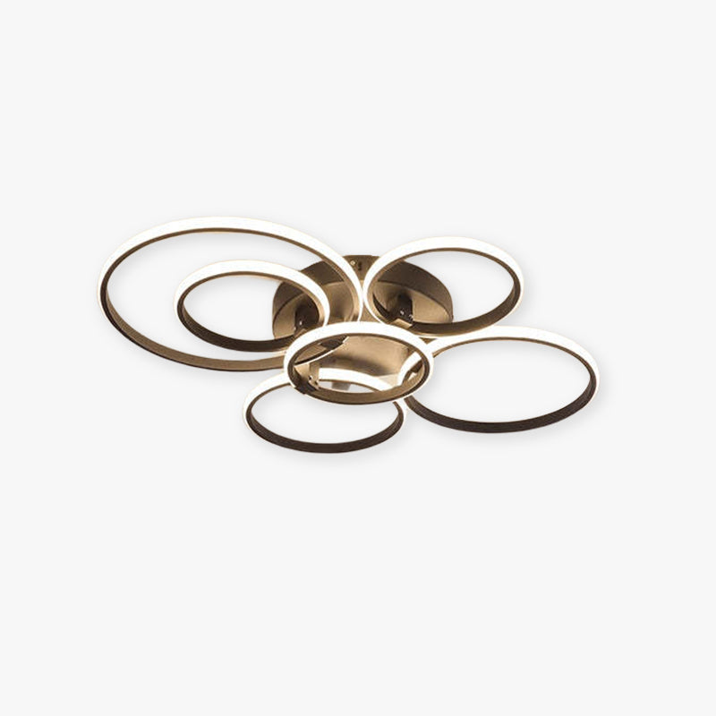 Arisha LED Ceiling Light Circle Ring, Black & White
