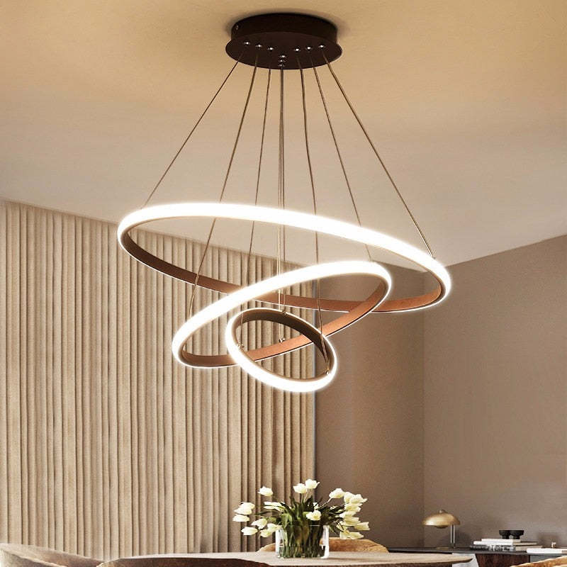 Arisha Modern Ring Pendant Light, 2/3/4 Rings