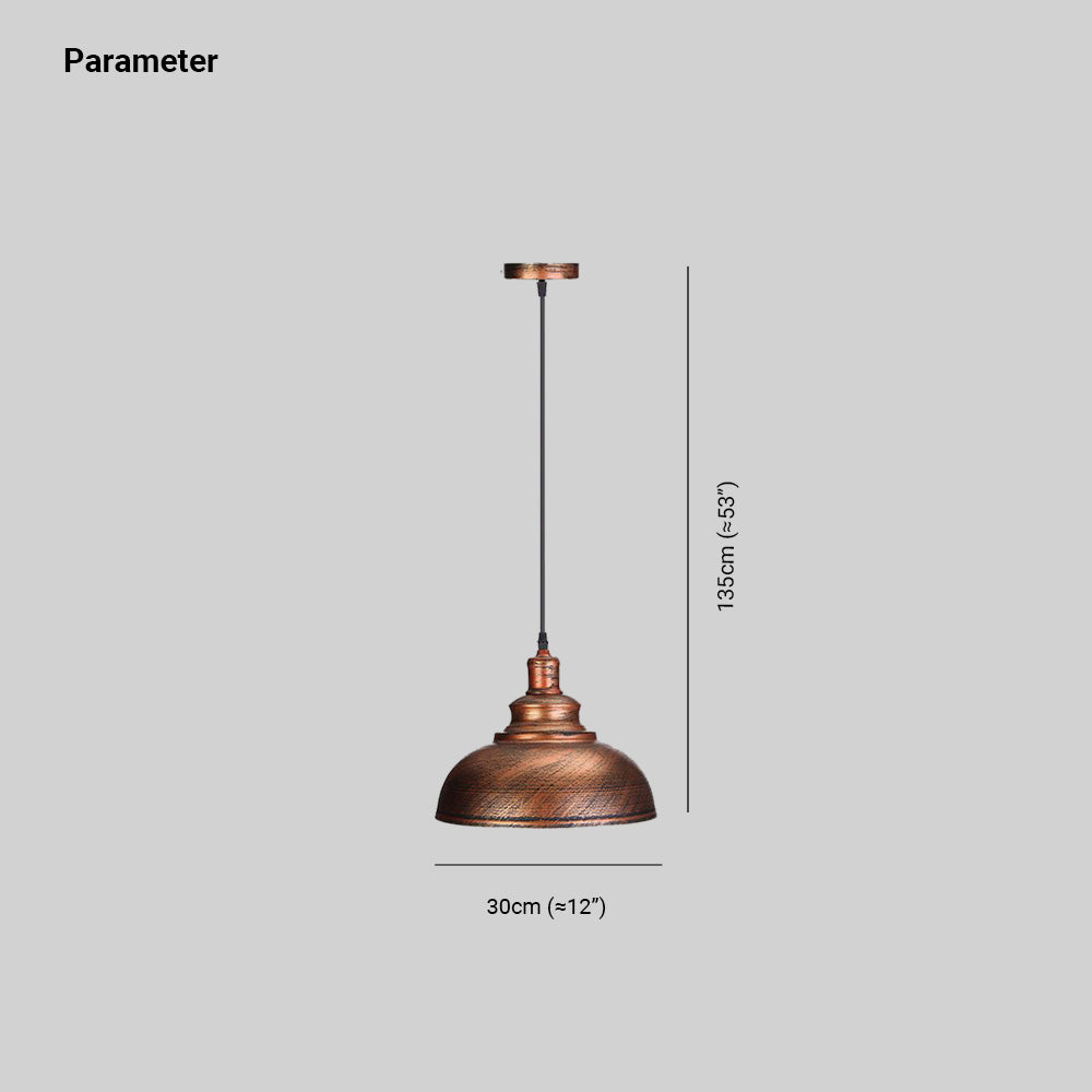 Austin Industrial Dome Colour Pendant Light,4 Colours