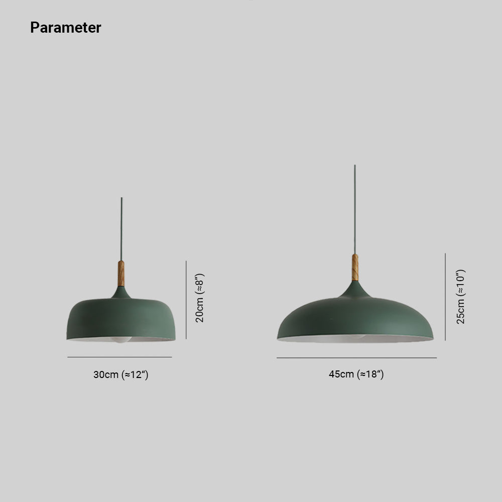Aria Modern Pendant Light Dome Macaron Dining Room