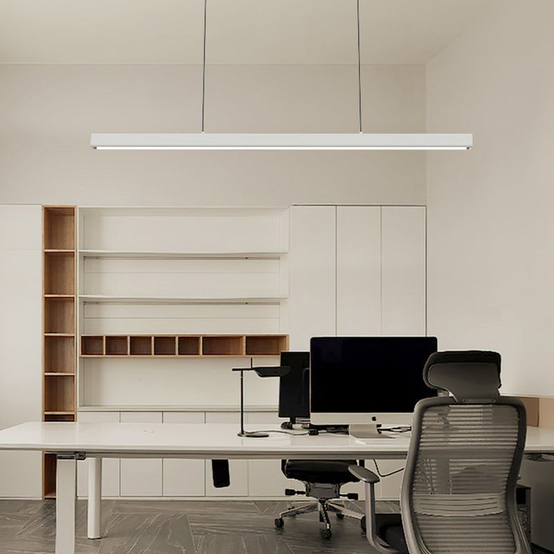 Arisha Minimalist Classic Black & White Linear Pendant Light