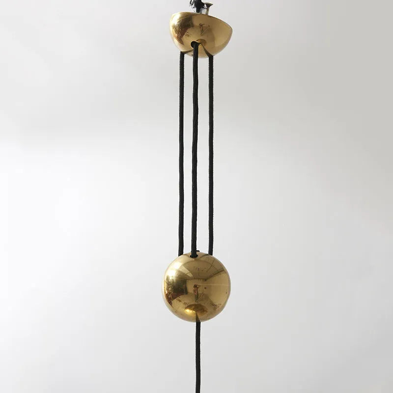 Arisha Minimalist Metal Pendant Light, Gold