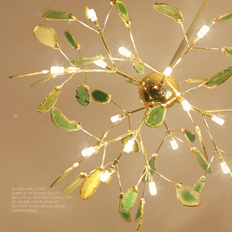 Aria Agate Creative Colourful Chandelier Bedroom/Living Room