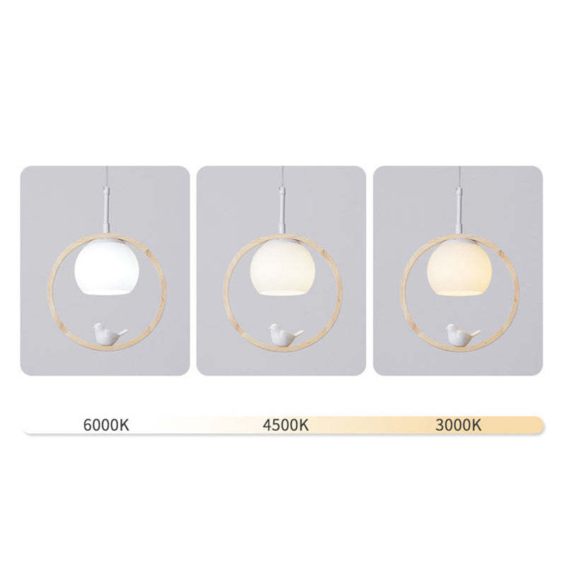 Arisha Wood Bird Aisle Pendant Light Staircase Porch Light