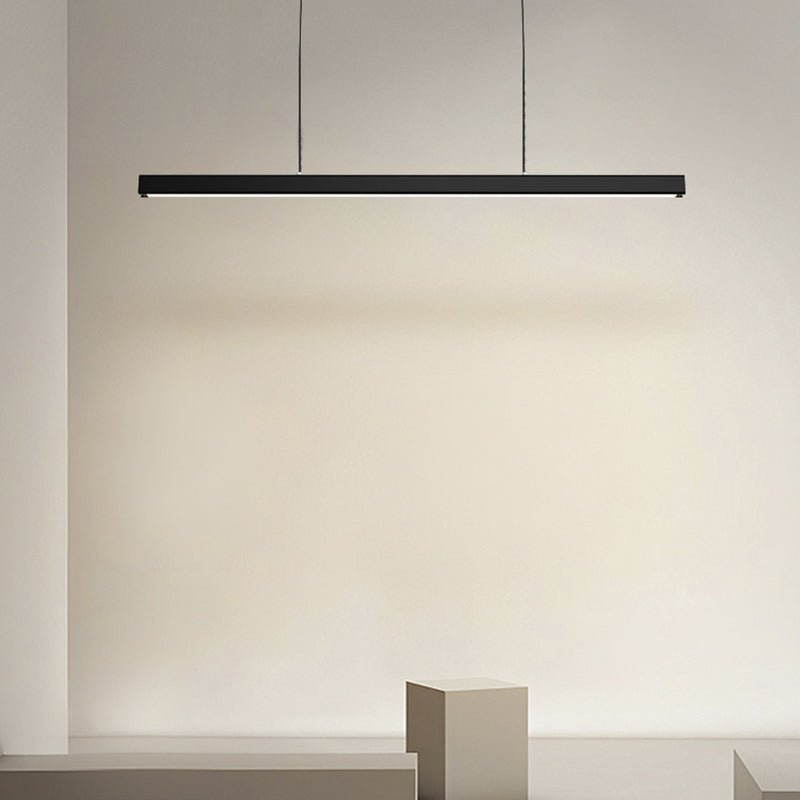 Arisha Minimalist Classic Black & White Linear Pendant Light