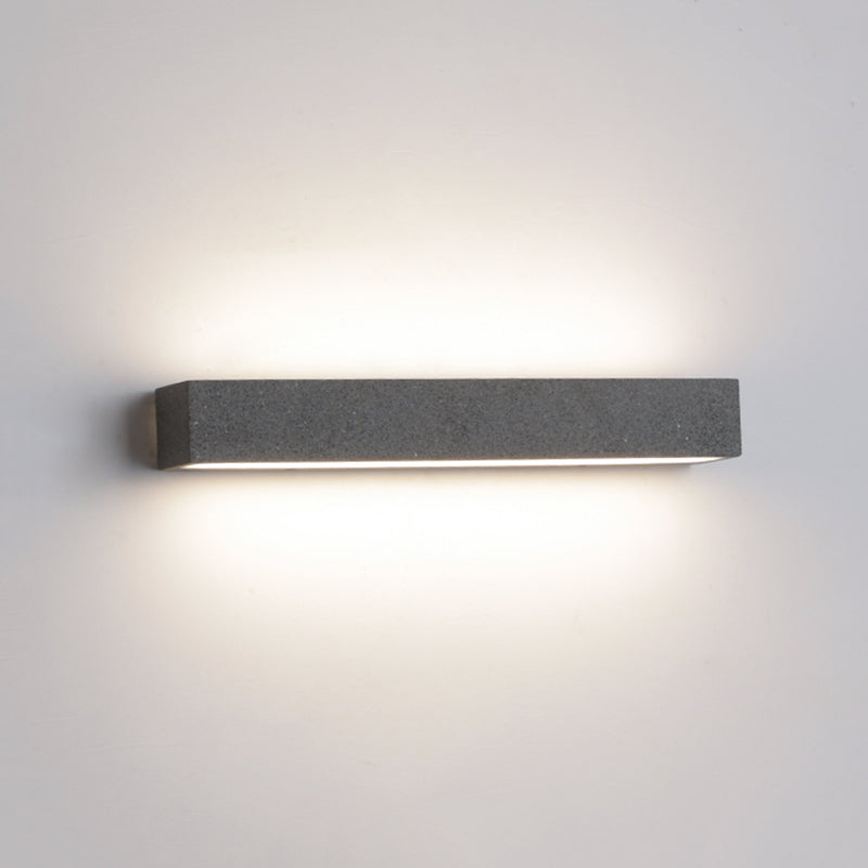 Ray LED Outdoor Wall Lamp, Black & White
