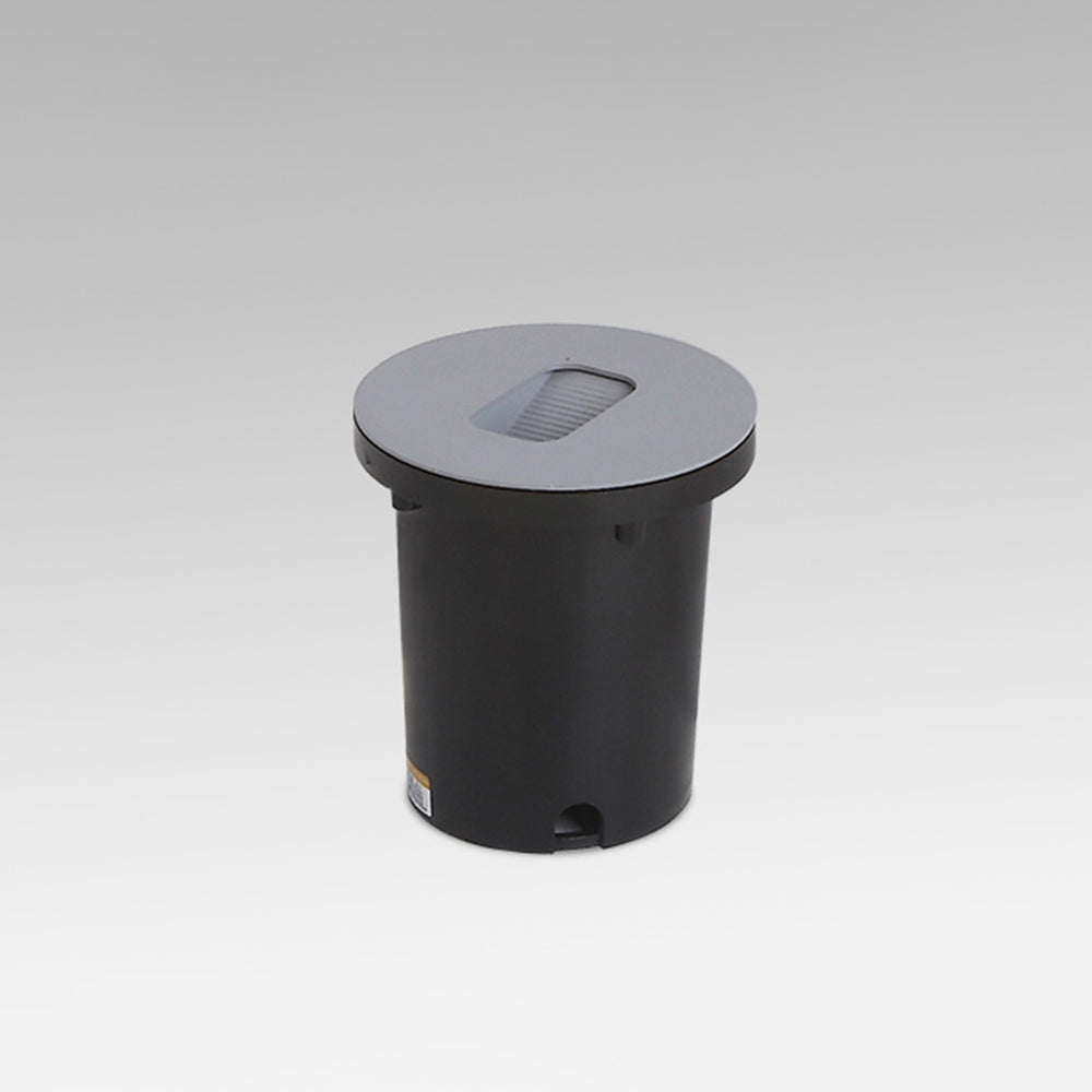 Ray Modern Metal Square/Circular Outdoor Deck/Step Light, Black