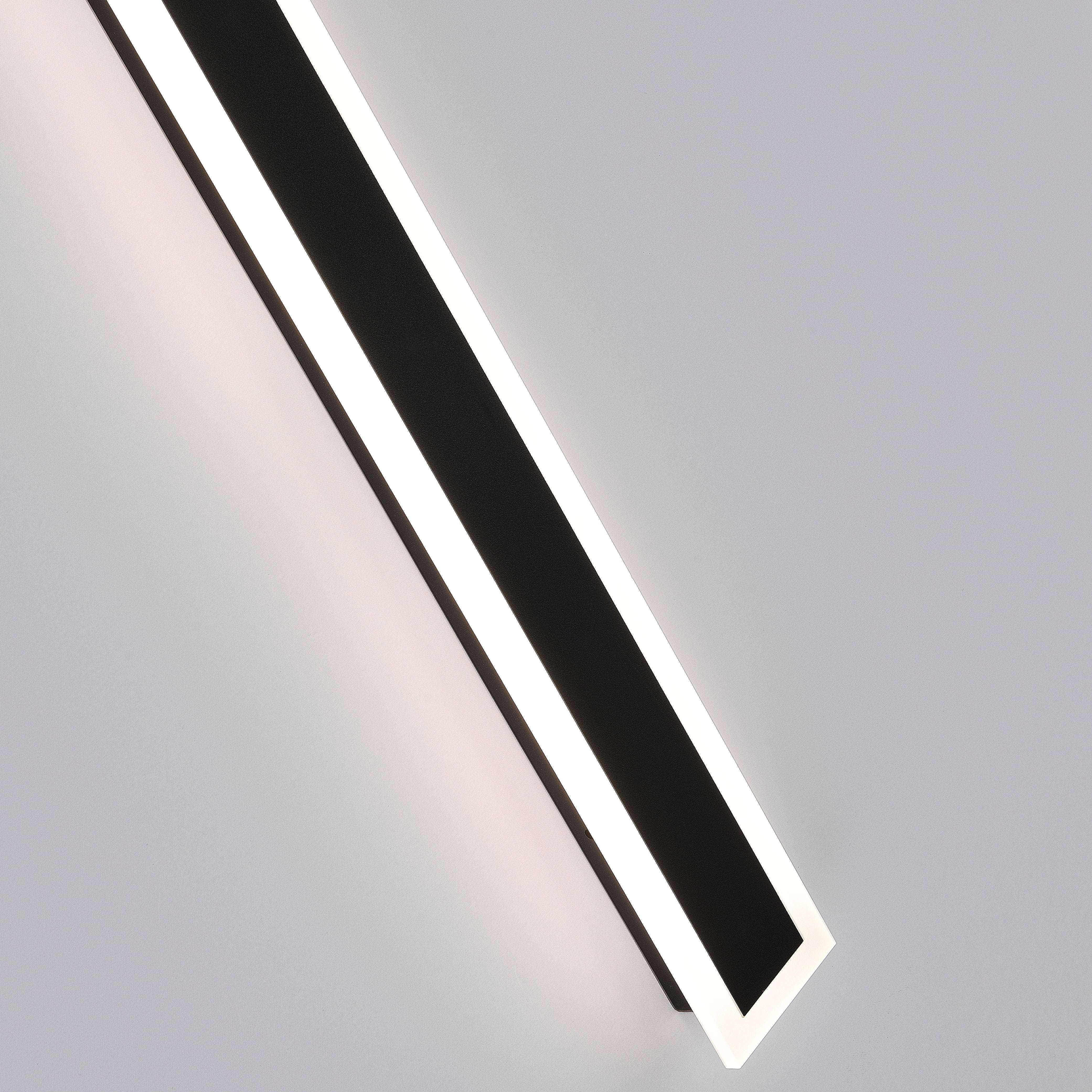 Ray Linear Metal LED Outdoor Wall Lamp, Black/White