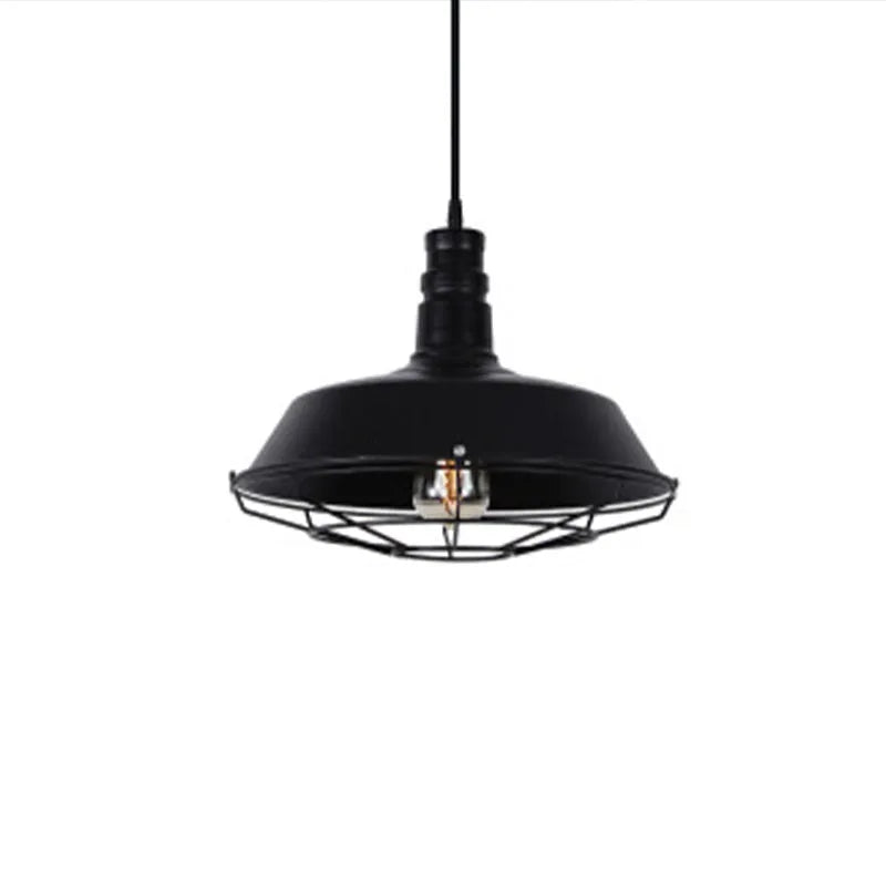 Epoch Rustic Black Industrial Pendant Light Shade, Outdoor/Indoor