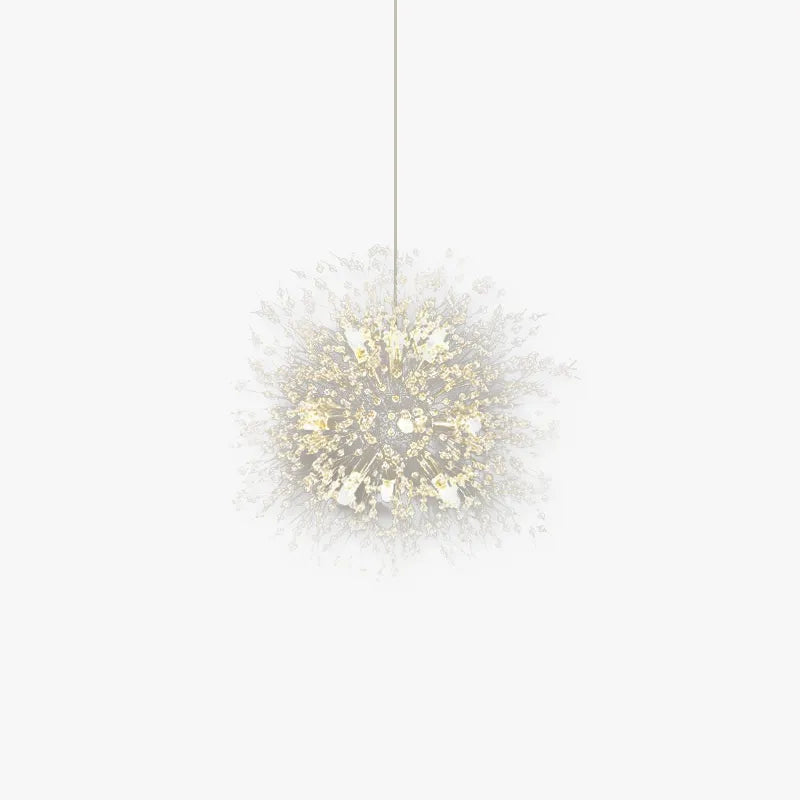 Arisha Elegant Dandelion Minimalist Luxury Pendant Light, Gold/Chorme