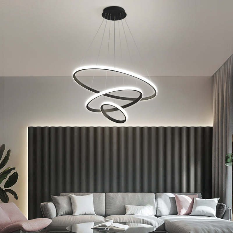 Arisha Modern Ring Pendant Light, 2/3/4 Rings
