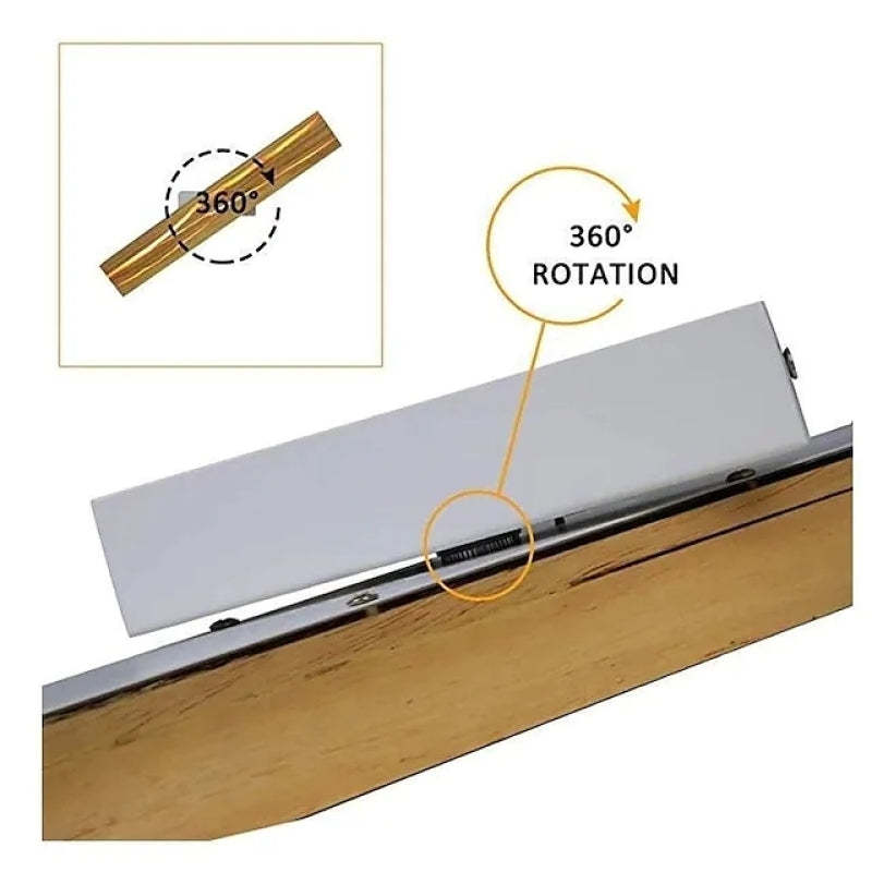 Muto Rotatable Crackle Nature Wood Board LED Wall Lamp