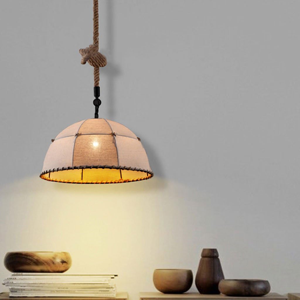 Ritta Industrial LED Pendant Light Metal Rope Bedroom