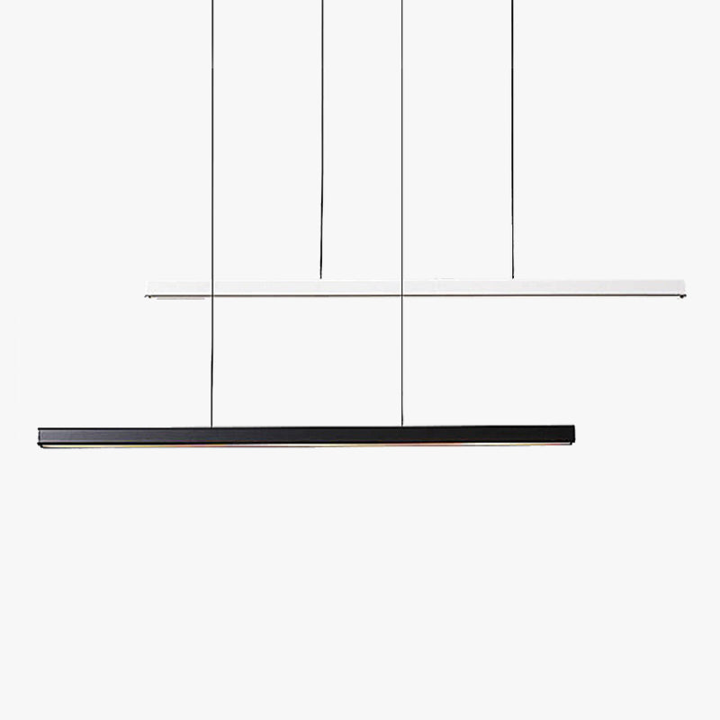 Arisha Minimalist Classic Black & White Linear Pendant Light