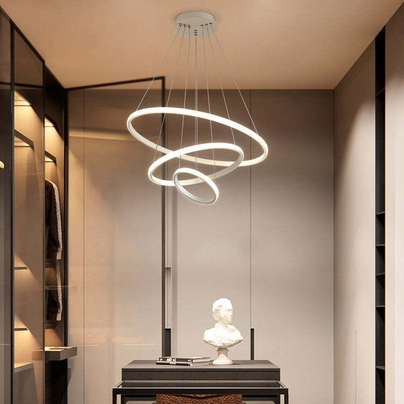 Arisha Modern Ring Pendant Light, 2/3/4 Rings