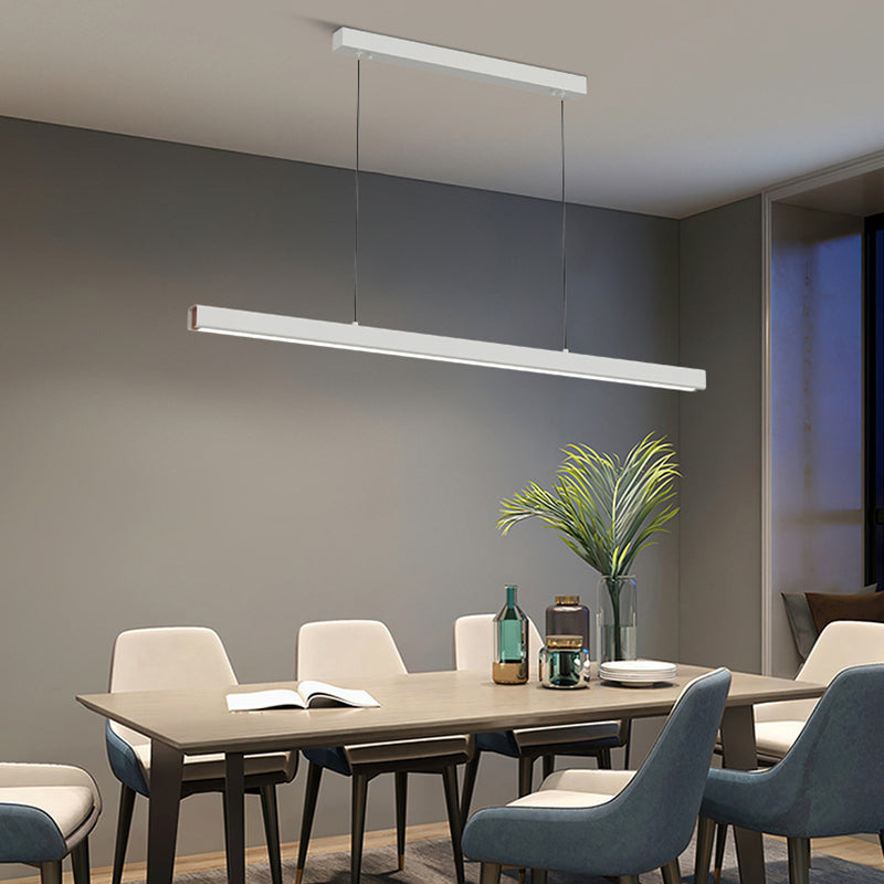 Arisha Minimalist Classic Black & White Linear Pendant Light