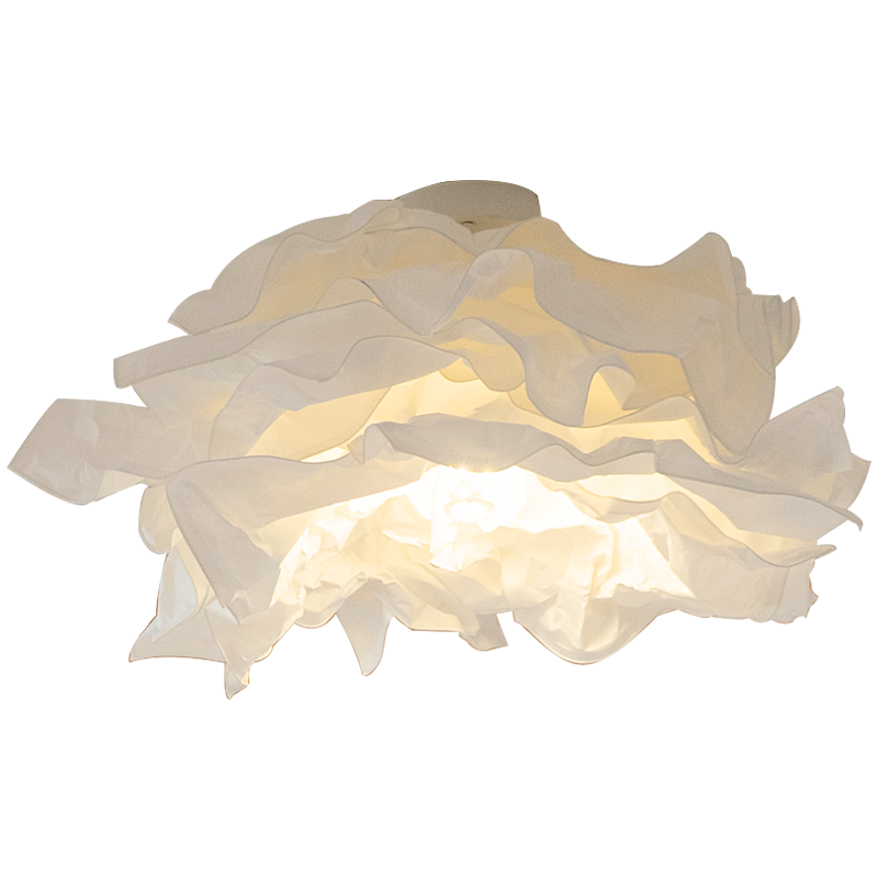 Ritta Flush Mount Ceiling Light Design Flower Natural Paper