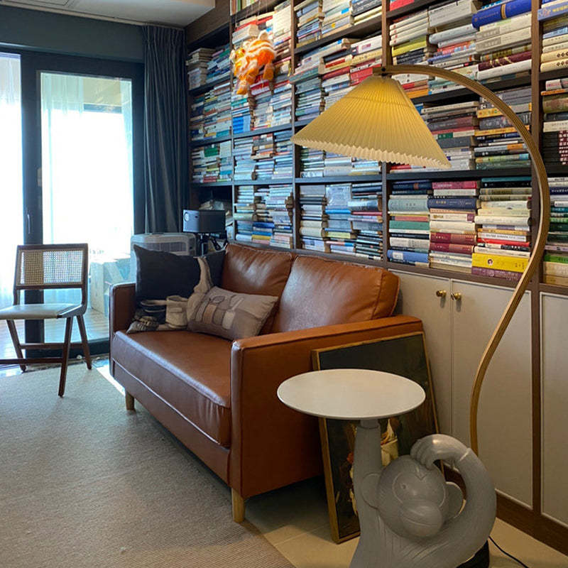 Muto Unique LED Floor Lamp, Wood/Metal, Living Room
