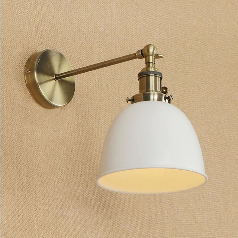 Epoch Hanging Wall Lamp Retro/Vintage, Metal/LED, Black/White/Gray, Bedroom