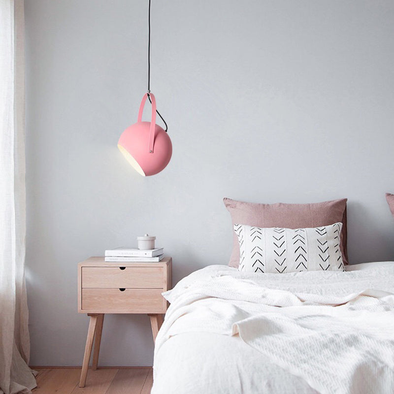 Aira Colorful Art Deco Pendant Light, Spherical, Bedroom