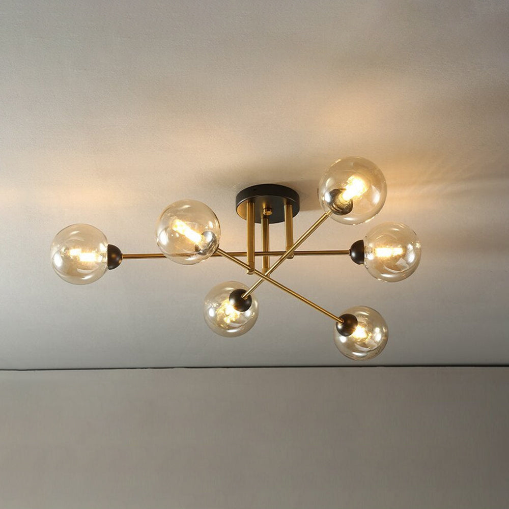 Valentina Industrial Glass Globe Chandelier LED, 6 Style