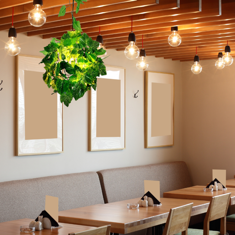 Ritta Rustic Plant Art Deco Globe Vine Pendant Light
