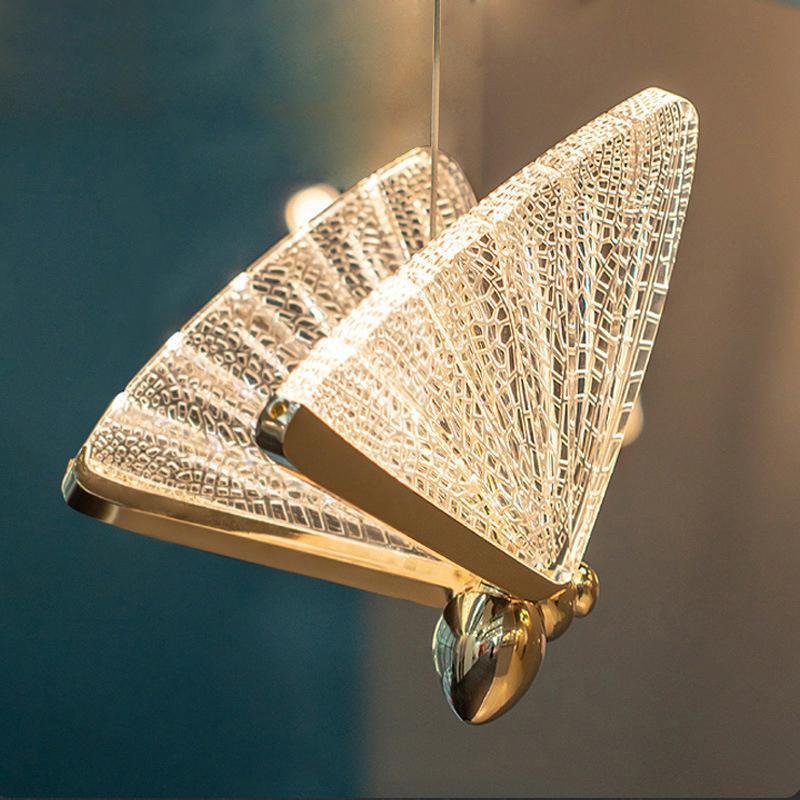 Arisha Art Deco Butterfly Pendant Light, 2 Color