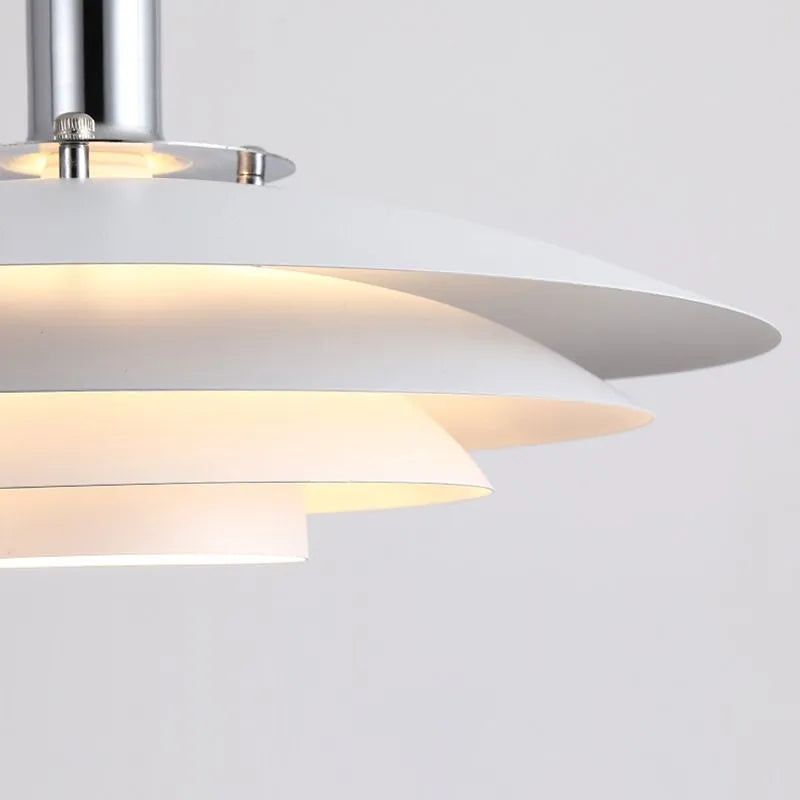 Arisha Contemporary Minimalist Frisbee Shaped Metal Pendant Light
