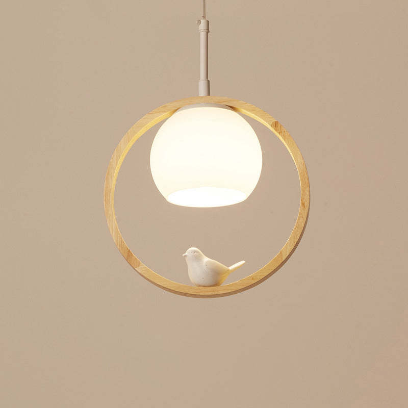 Arisha Wood Bird Aisle Pendant Light Staircase Porch Light