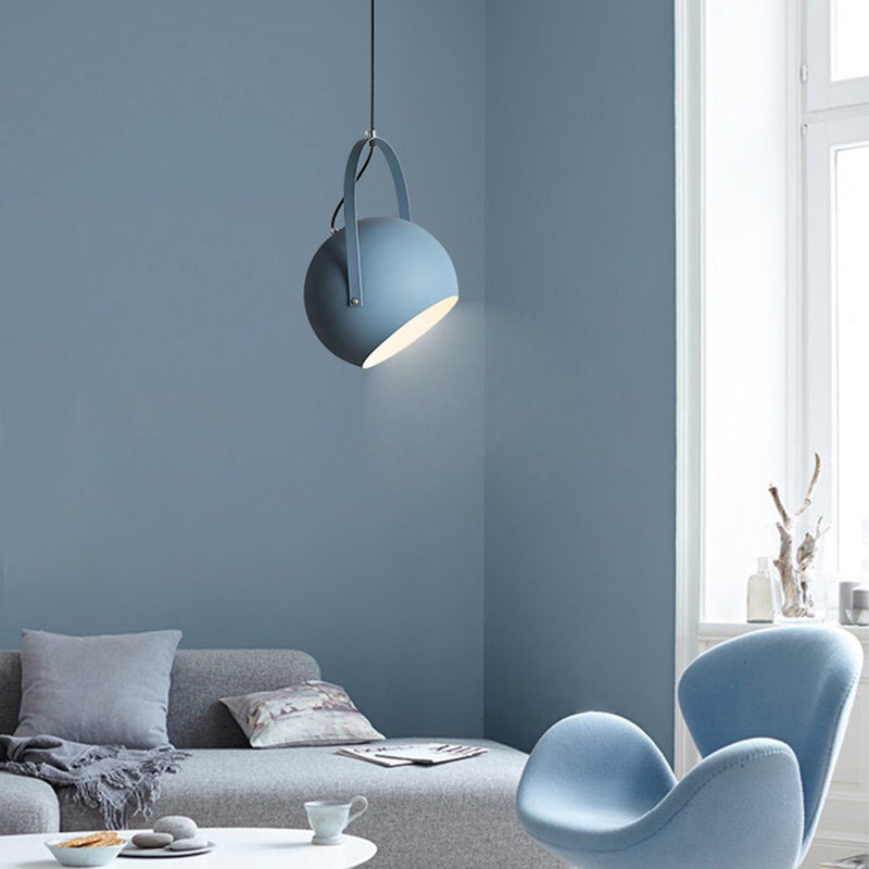 Aira Colorful Art Deco Pendant Light, Spherical, Bedroom