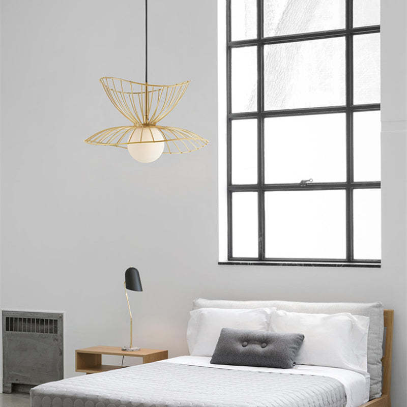 Ritta Pendant Light Modern, Metal, Gold/Black, Kitchen Island