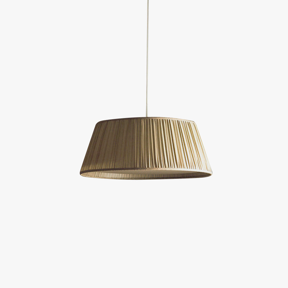 Ritta Pleated Pendant Light Wabi Sabi, Metal/Fabric, Living Room