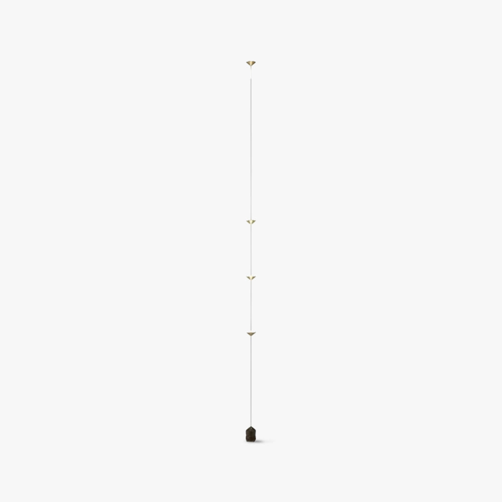 Arisha Full-Length Minimalist Linear Floor Lamp, 3 Bulbs