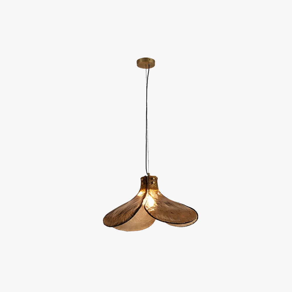 Arisha Handmade Retro Glass Pendant Light, Four-leaf Flower