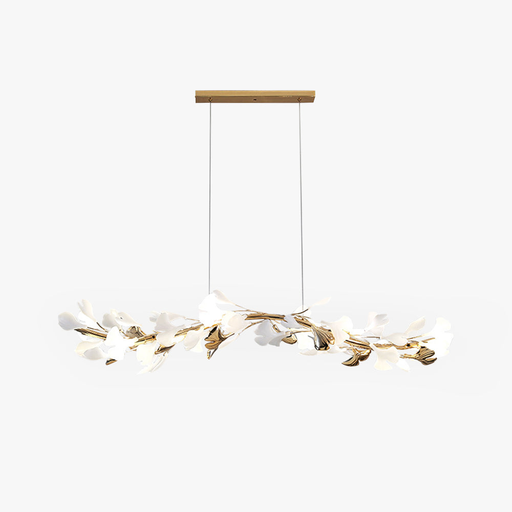 Olivia Modern Art Deco Metal & Ceramic Chandelier, Gold