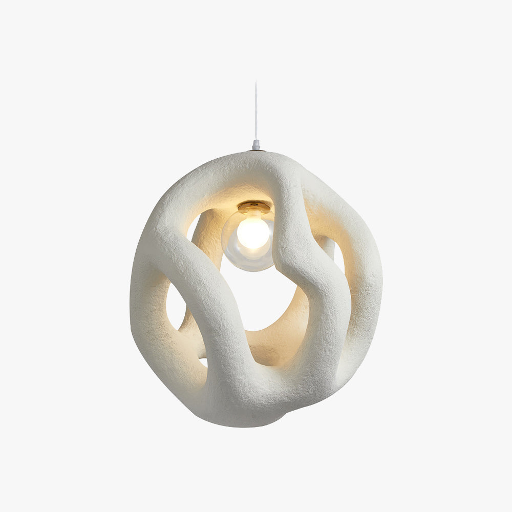 Avi Modern Metal/Resin White/Black Pendant Light